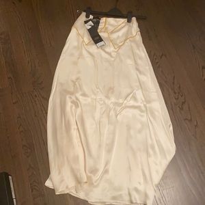 Burberry Prorsum | silk champagne Skirt